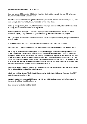 A preview of a PDF biography for Davis, Noel Michael